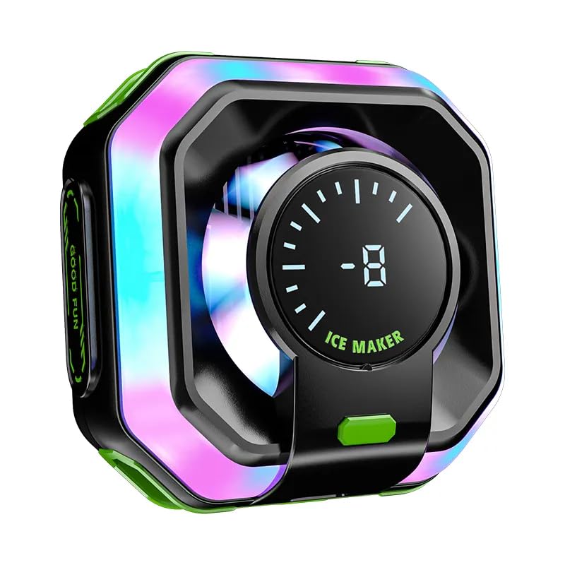 HK-5 Pro Magnetic/Detachable Grip Smartphone Cooler Fun For Gaming, Cell Phone Cooler For Ios/Android Semiconductor Heatsink Cooling Fan