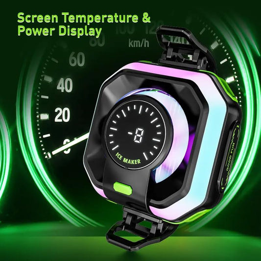 HK-5 Pro Magnetic/Detachable Grip Smartphone Cooler Fun For Gaming, Cell Phone Cooler For Ios/Android Semiconductor Heatsink Cooling Fan